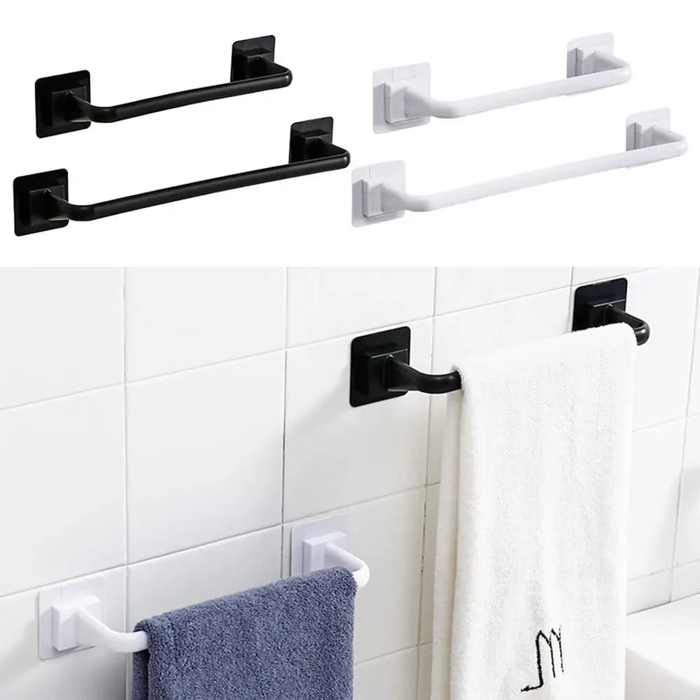 Home Bracket Wall Mount Toilet Clothes Holder Bathroom Bar Towel Rack Storage Shelf