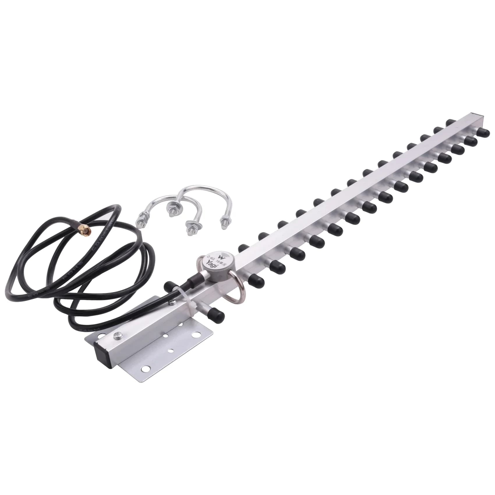 Antenna Wifi 2.4Ghz 25Dbi Rp Sma Antenna wireless esterna Cavo modem amplificatore direzionale