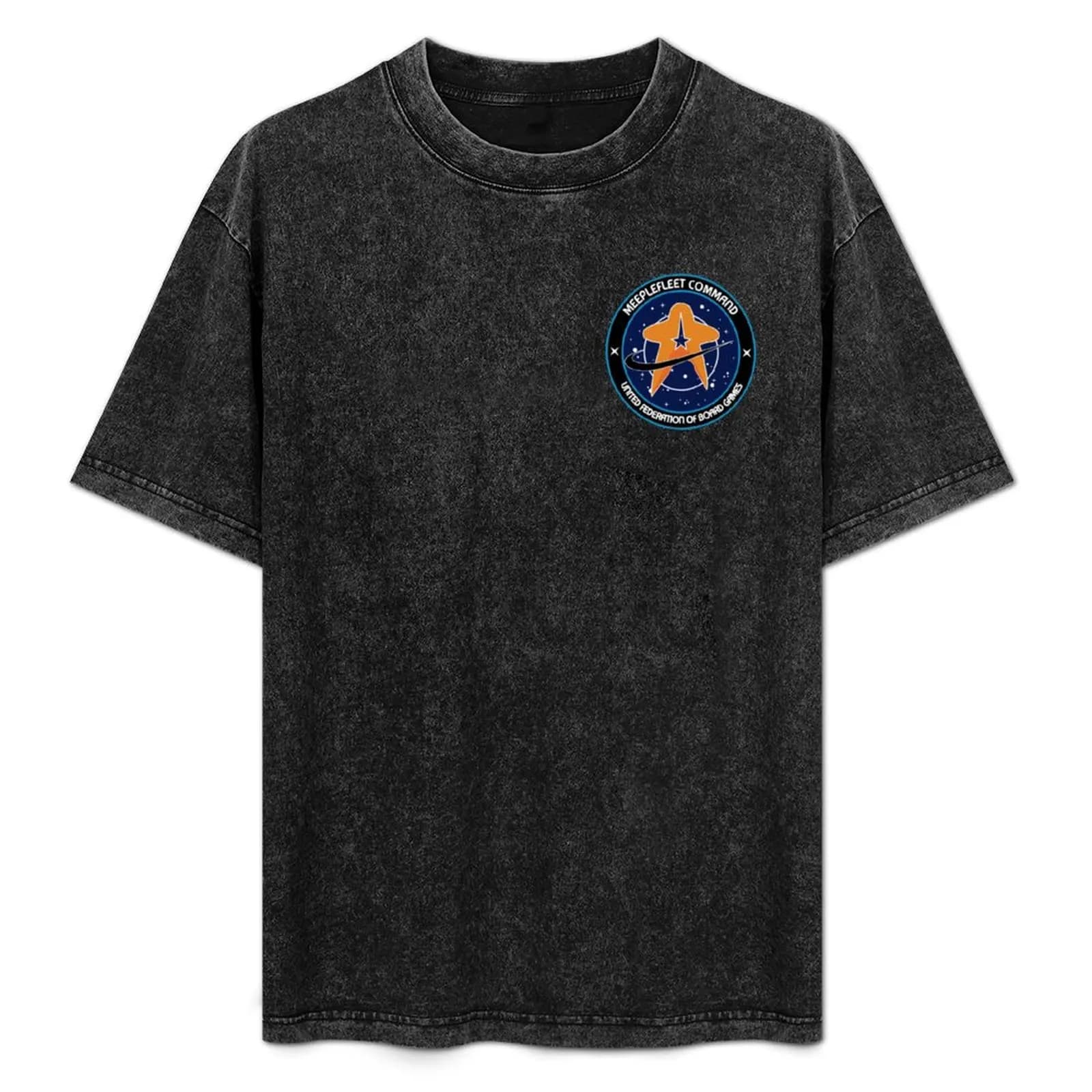 Meeple Fleet - United Federation of Board Games T-shirt classica in cotone con scollo rotondo