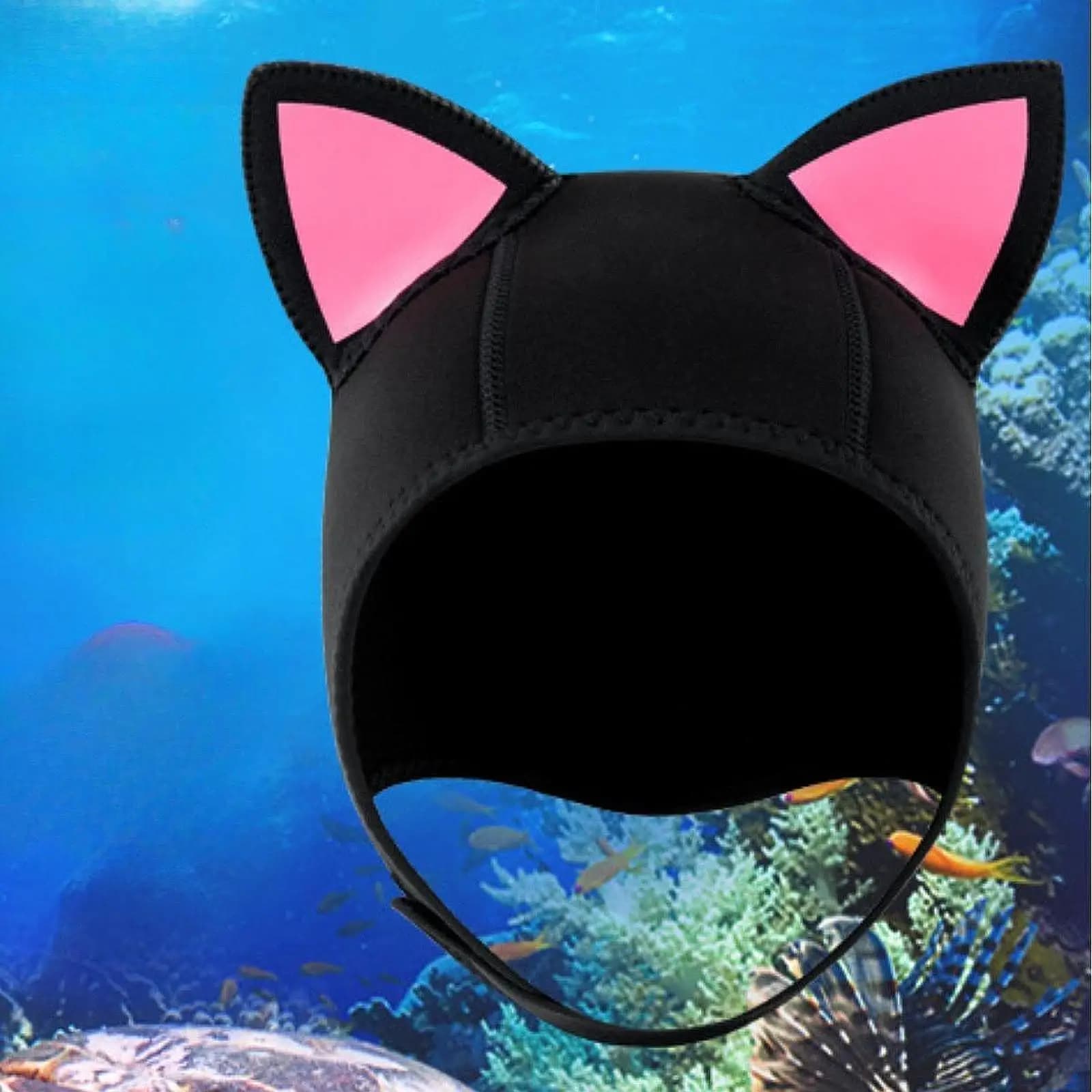 Neoprene Scuba Diving Cap Adjustable Cat Ears Surfing Swimming Hood for Water Sports and Diver Accessories