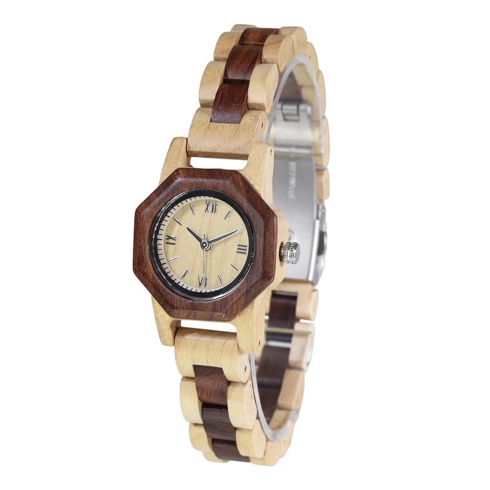 Orologi da Donna in Legno Naturale Dentily, Orologio al Quarzo Fatto a Mano, Orologio Sportivo Unico da Polso per Donne