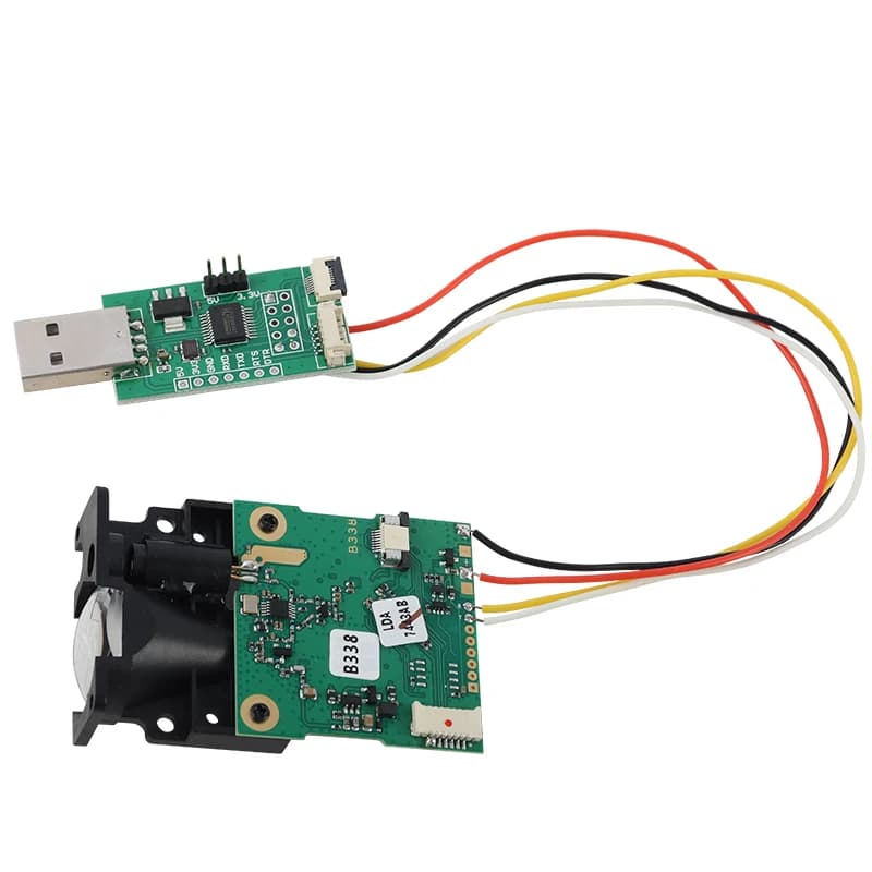 Sensore Laser di Distanza 100m con USB per Raspberry Pi, Modulo Sensore Laser Fotoelettrico a Riflessione