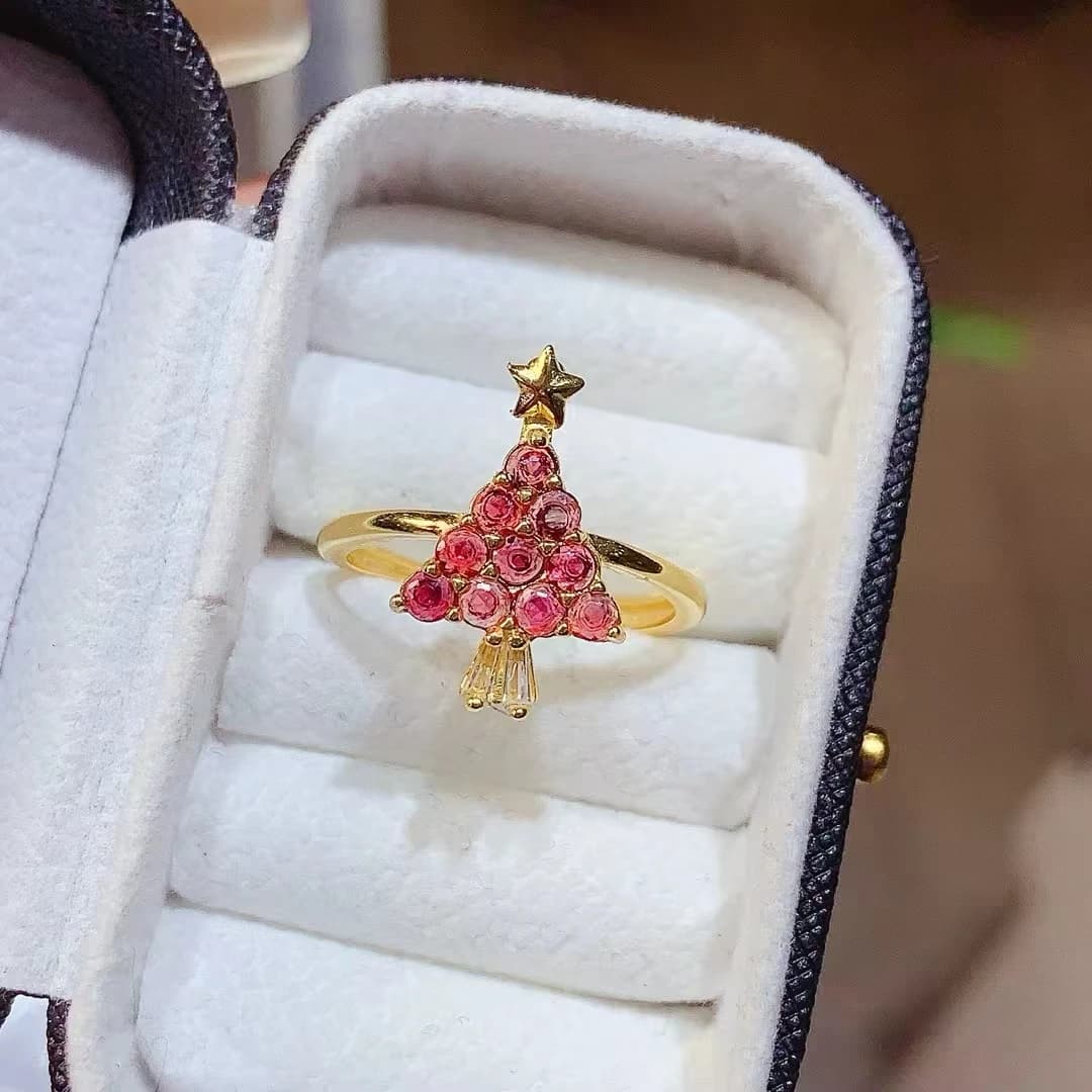KJJEAXCMY S925 Argento puro Squisito intarsiato Naturale Myanmar Rubino appena bruciato Anello da donna Gemme ad alta chiarezza Supporto Test