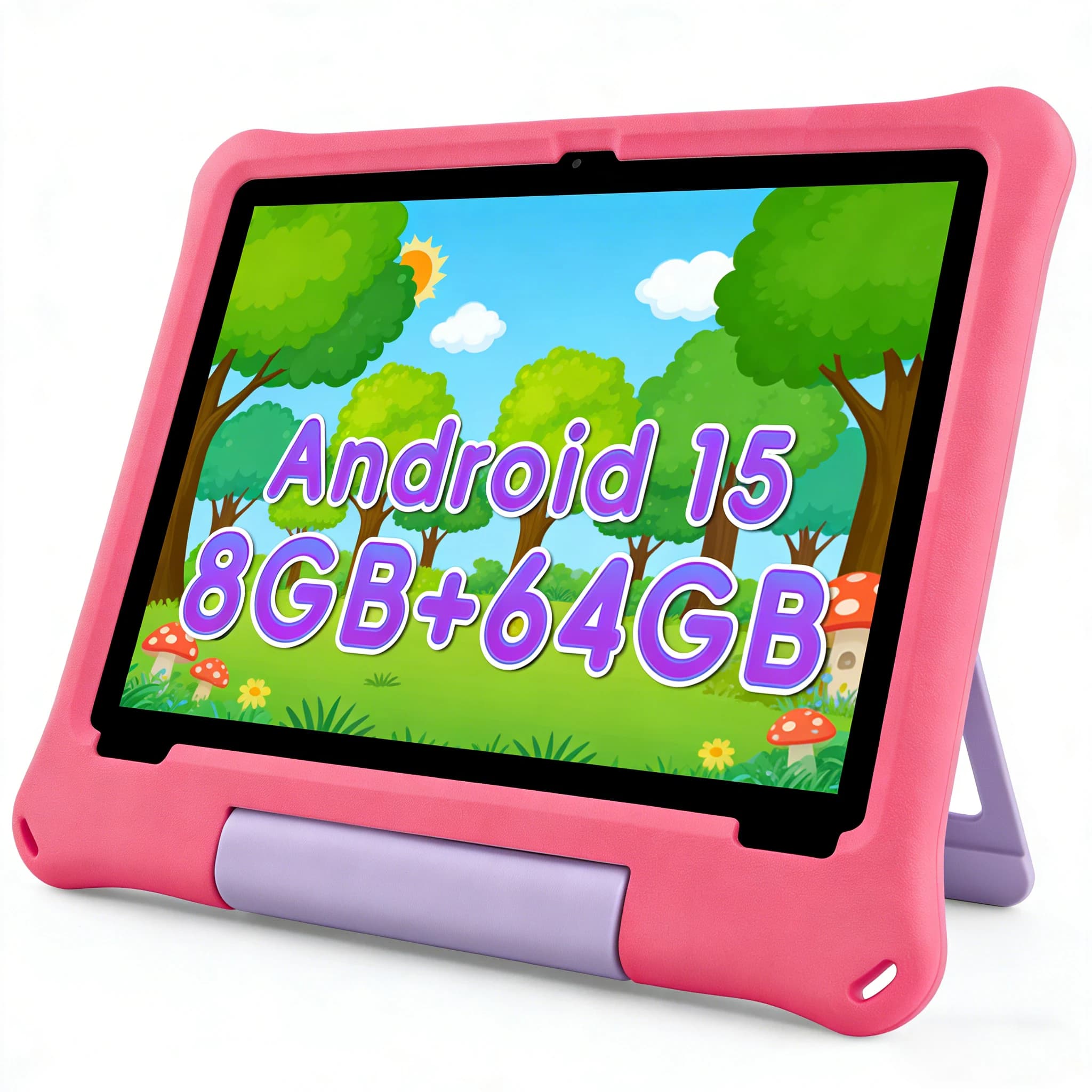 ANRY Tablet for Children from 10.1 Inch, Android 15, 8GB+64GB, 5000mAh, Eye Protection, GMS, EVA Shock Absorber, Children's Educational Tablet