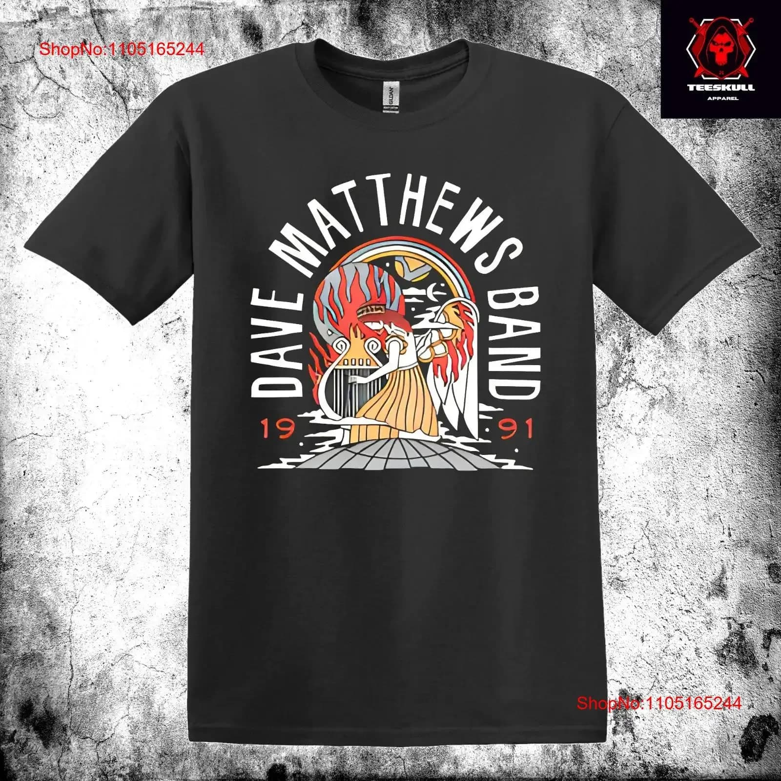 Dave Matthews Band 1991 Rock Heavy Cotton T SHIRT S 3XL vintage lavato unisex elegante allungato abiti firmati casual