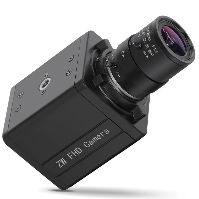 Webcam 5600 PS5520 5MP CS Varifocale 2.8-12mm, HD UVC USB Camera with Wide Dynamic Range, Plug & Play, Mini USB Camera for Computer