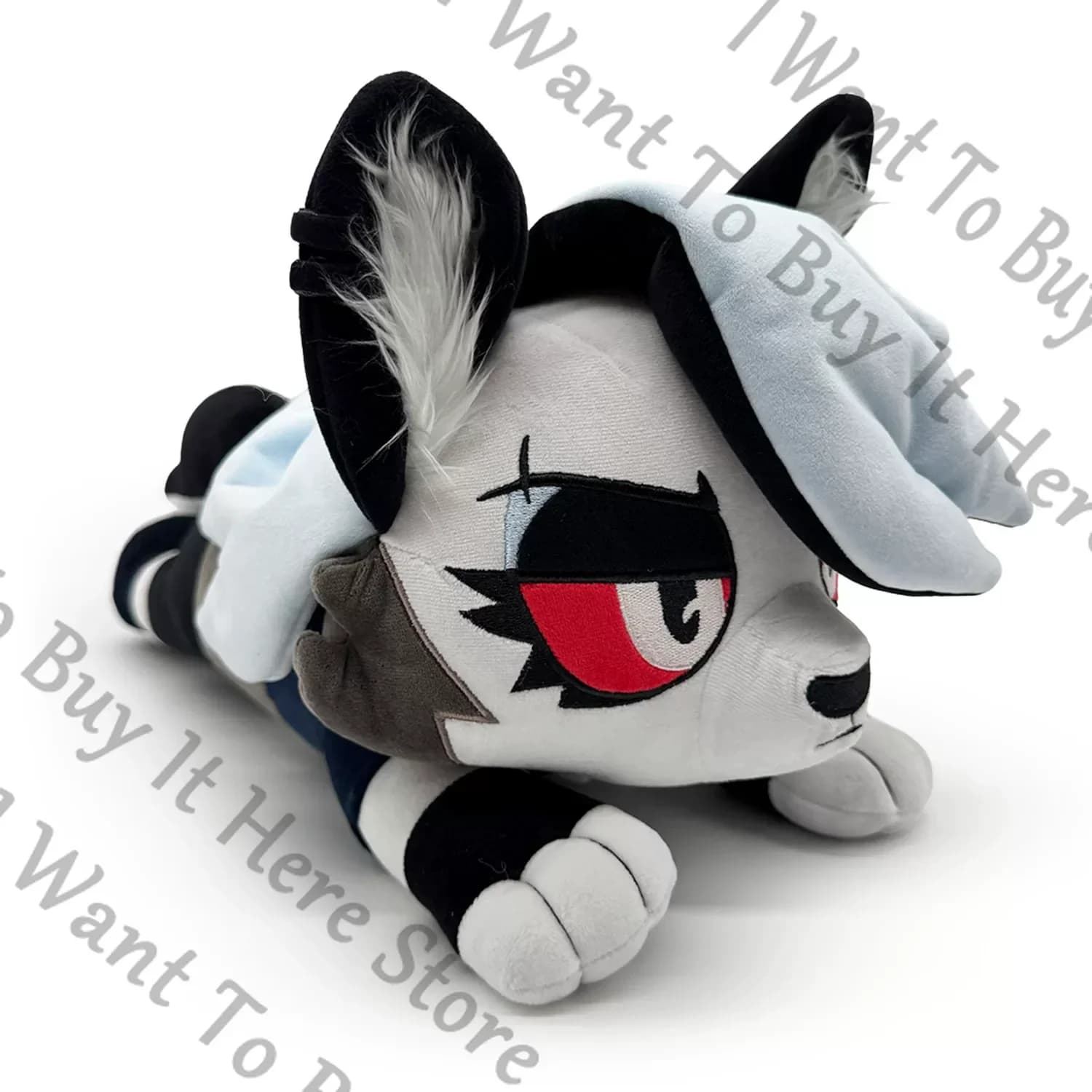 Genuine Anime Helluva Boss Loona Hazbin Hotel Cosplay Cartoon Fluffy Stuffed Animal Maumet Throw Pillow Back Cushion Puppet Gift