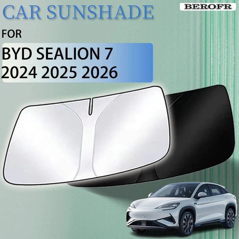 Car Summer Sunshade For BYD Sealion 7 2026 2025 2024 07 EV Accessories Front Windshield Window Sun Protector Parts Vehicle Cover