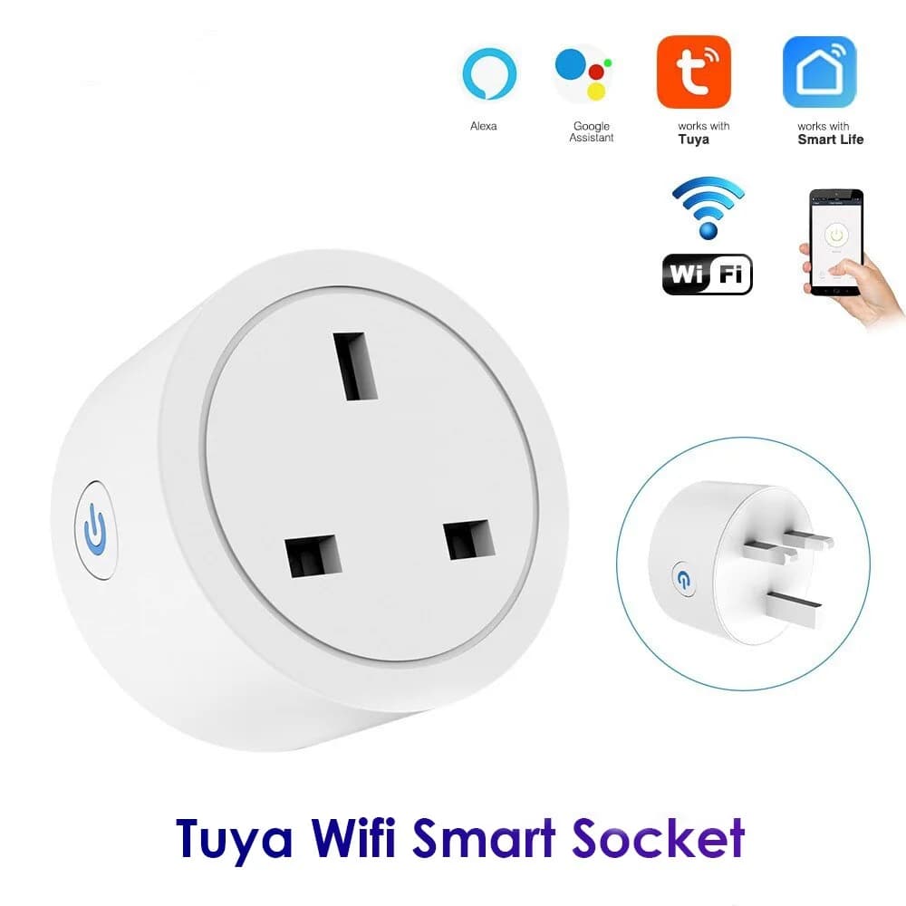 Tuya Smart Wifi Plug US UK JP Standard Wireless Outlet Remote Control Smart Home Appliances Work With Alexa Google Home