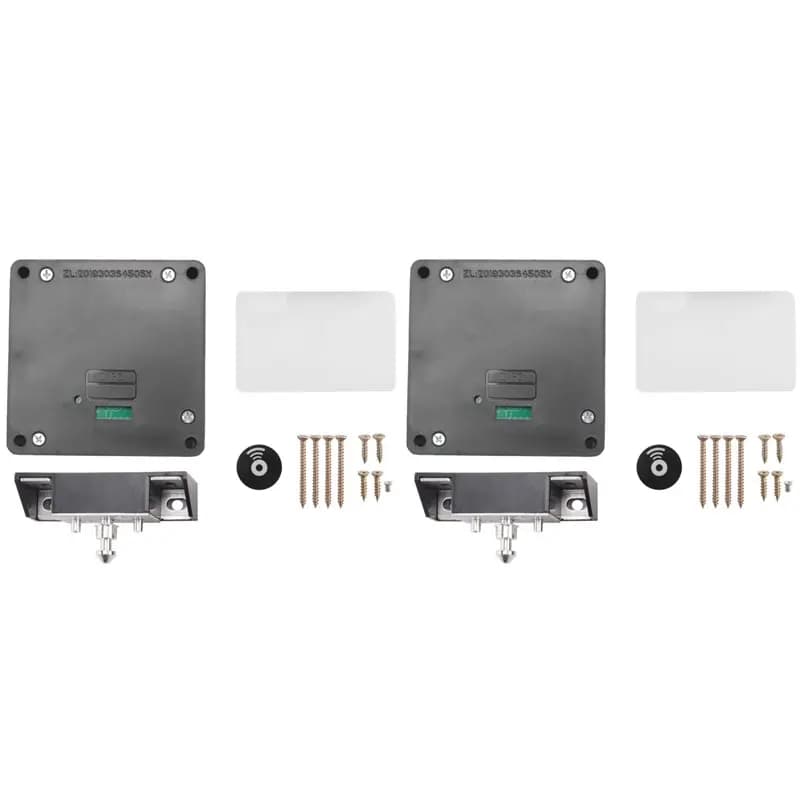 【PROMZIONE】2X Serratura intelligente per porta in legno Serratura elettronica invisibile senza chiave Scheda IC App Ttlock Sblocco Armadietto per mobili Cassetto L