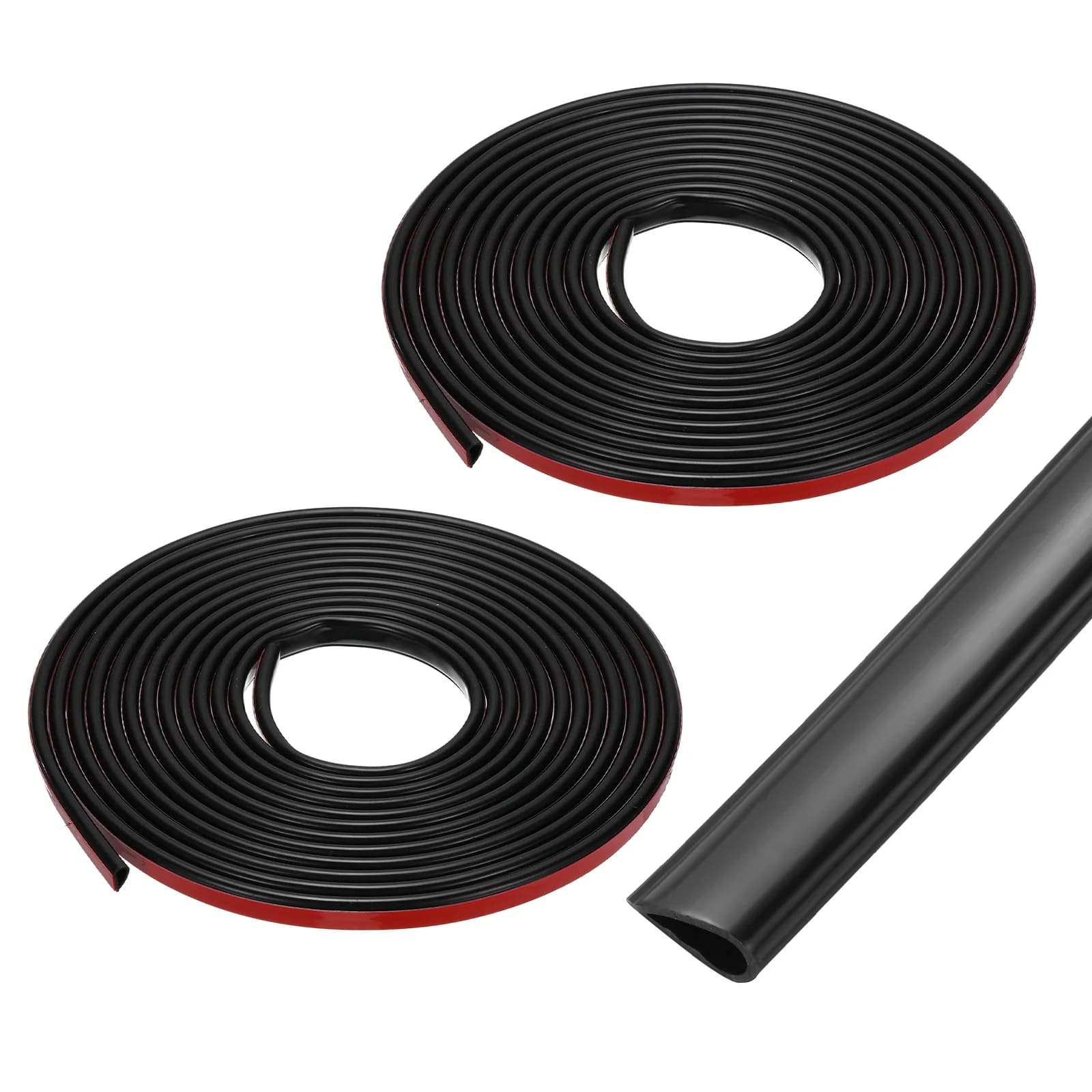 1/2 Pezzi Guarnizione Adesiva in Silicone per Porte, Striscia Sigillante Antifumo e Antincendio per Telaio Porta Esterna, Finestre, Vetro Doccia e Fessure
