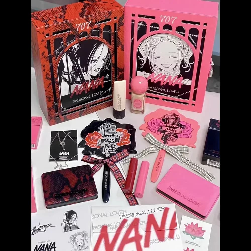 Passional Lover Makeup Cosmetics Set Fondotinta + ombretto + rossetto Idratante a lunga durata Impermeabile per il trucco di bellezza delle donne