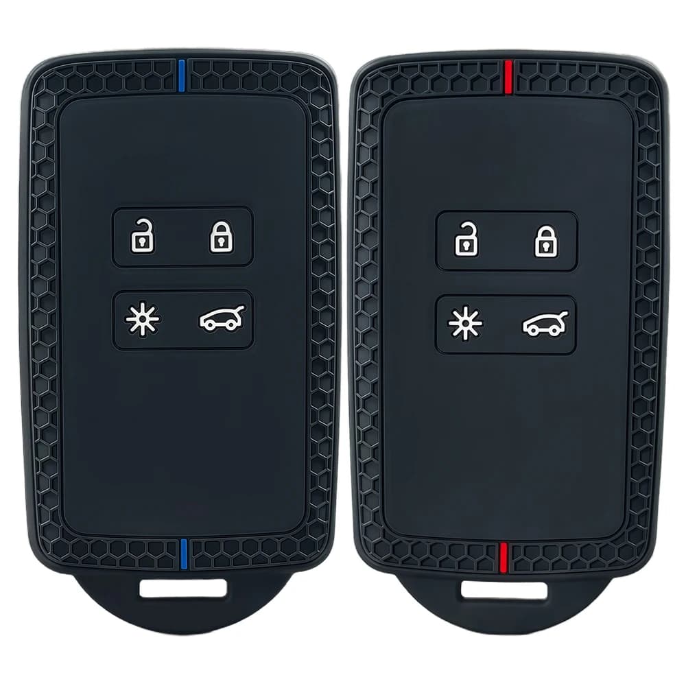 New Silicone Car Key Case Cover Fob for Renault Captur Megane Talisman Espace Clio Zoe Koleos Scenic 4 Arkana Dacia Sandero Card