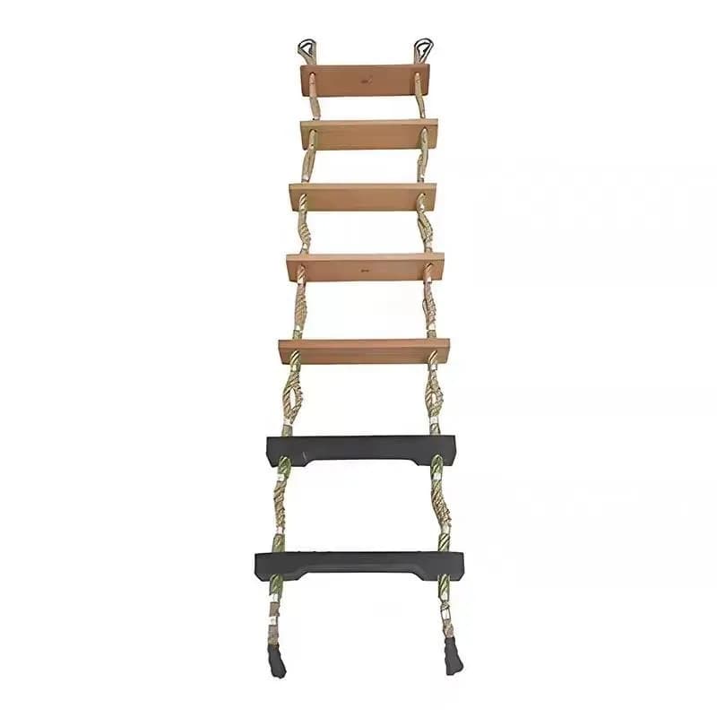 20M Foldable Aluminum Telescopic Rope Ladder for Boarding Lifesaving Emergency Escape Rescue Boat Marine Safety Portable