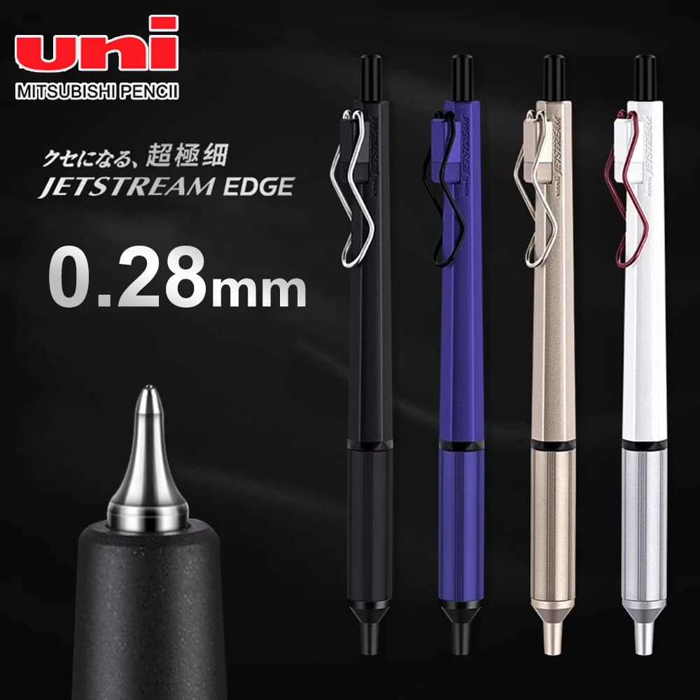 Premi di cancelleria giapponese UNI Penna a sfera ultra fine JETSTREAM SXN-1003 Penna gel nera da 0,28 mm per la scrittura di accessori per ufficio