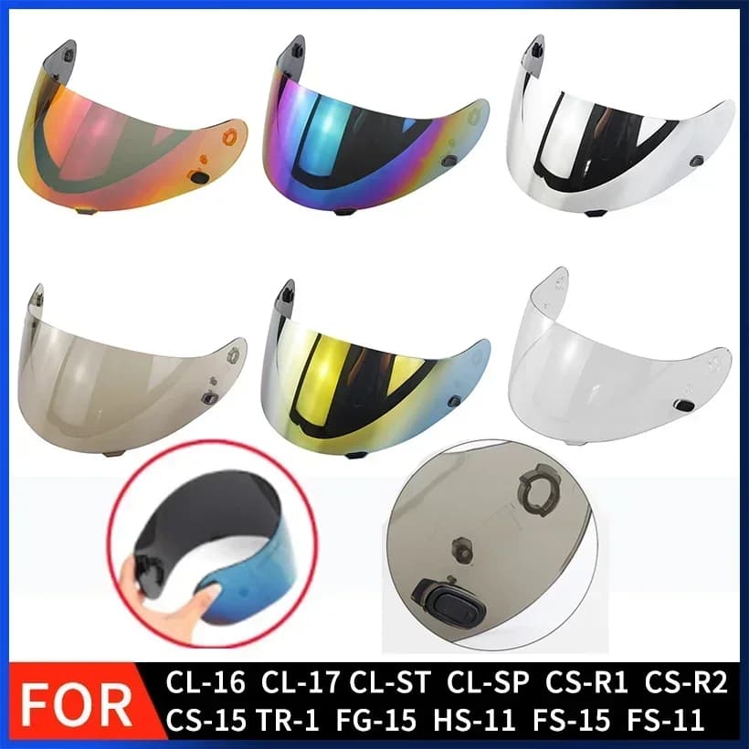 Moto Visiera Del Casco Per La HJC HJ-09 CL-16 CL-17 CL-ST CL-SP CS-R1 CS-R2 CS-15 FG-15 FS-15 TR-1 Pieno Viso Casco Occhiali Lente