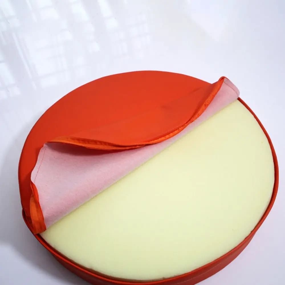 Simple Japanese Style Leather Round Cushion Soft Thicken Upholstered Cushion Meditation Washable Window Pillow for Home