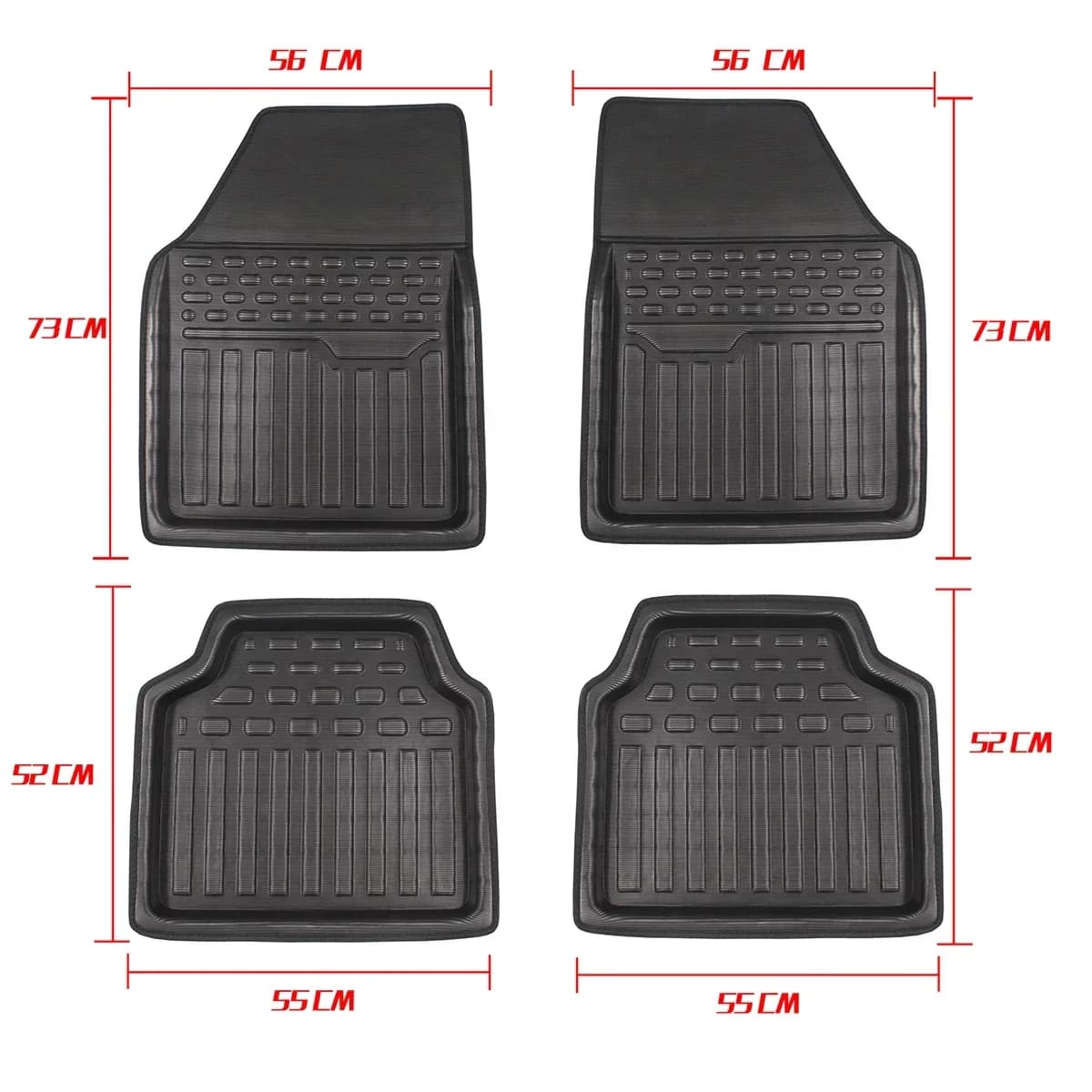4 pcs universal car mat for SUV waterproof anti-slip saloon for BMW x5 e70 for VW Touareg car accessories mat