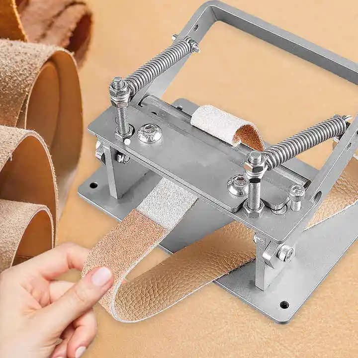 Macchina per Assottigliare e Raschiare il Cuoio Fai-da-te EE1, Strumenti per Raschiare il Materiale in Pelle Bovina, Raschietto per Cuoio Conciato al Vegetale, Macchina per Tagliare Cinture in Pelle