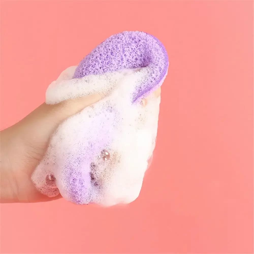 1 Pezzo Sponge Natural Exfoliating for Face, Removing Black Points, Deep Cleaning, Viso Cleaning Tool