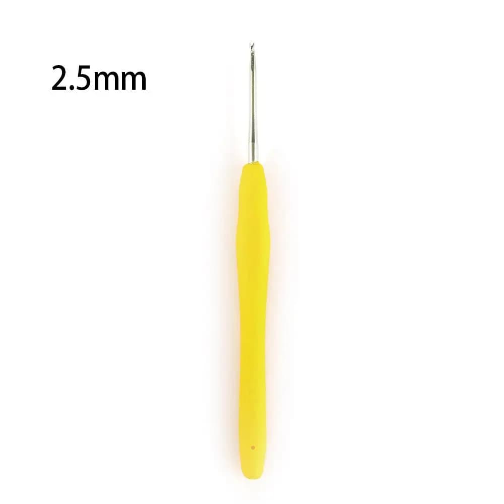 2.0-10mm Soft Grip Ergonomic Handle Craft Tools Knitting Needles Weave Yarn Aluminum Crochet Hook