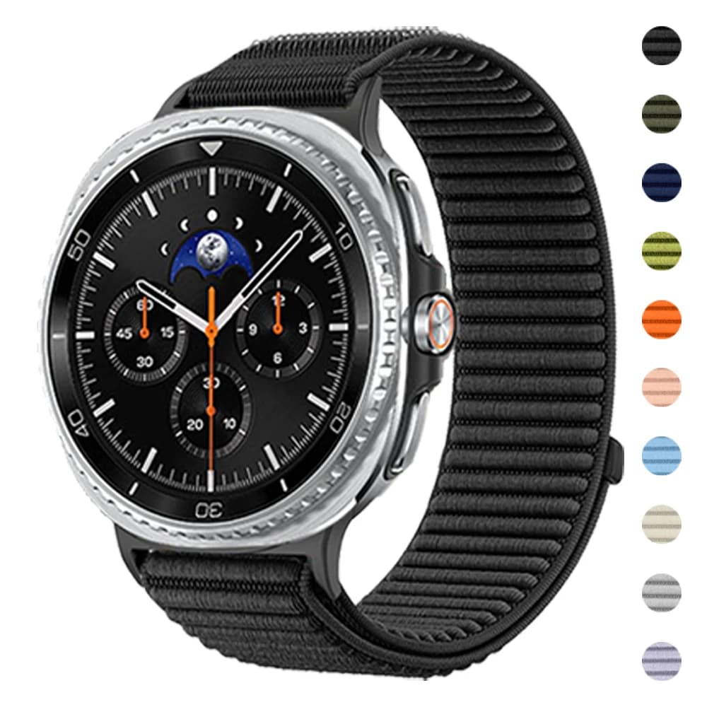 Cinturino da polso in nylon Wave per Samsung Galaxy watch8 cinturino classico 46mm Galaxy watch 8 40/44mm braccialetto sportivo traspirante Correa