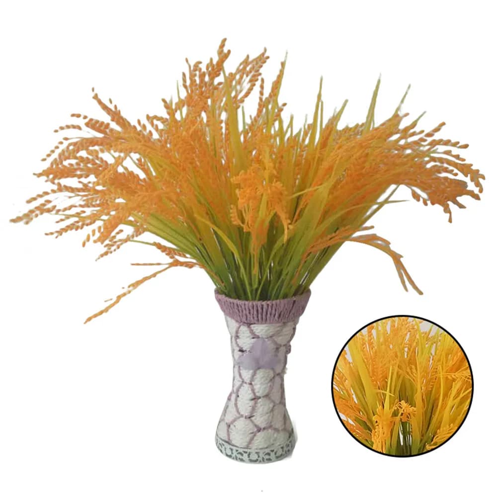 Artificial Wheat Decoration Simulation Grain Realistic Plastic Plants for Home Office Wedding Vase Centerpiece Artificial