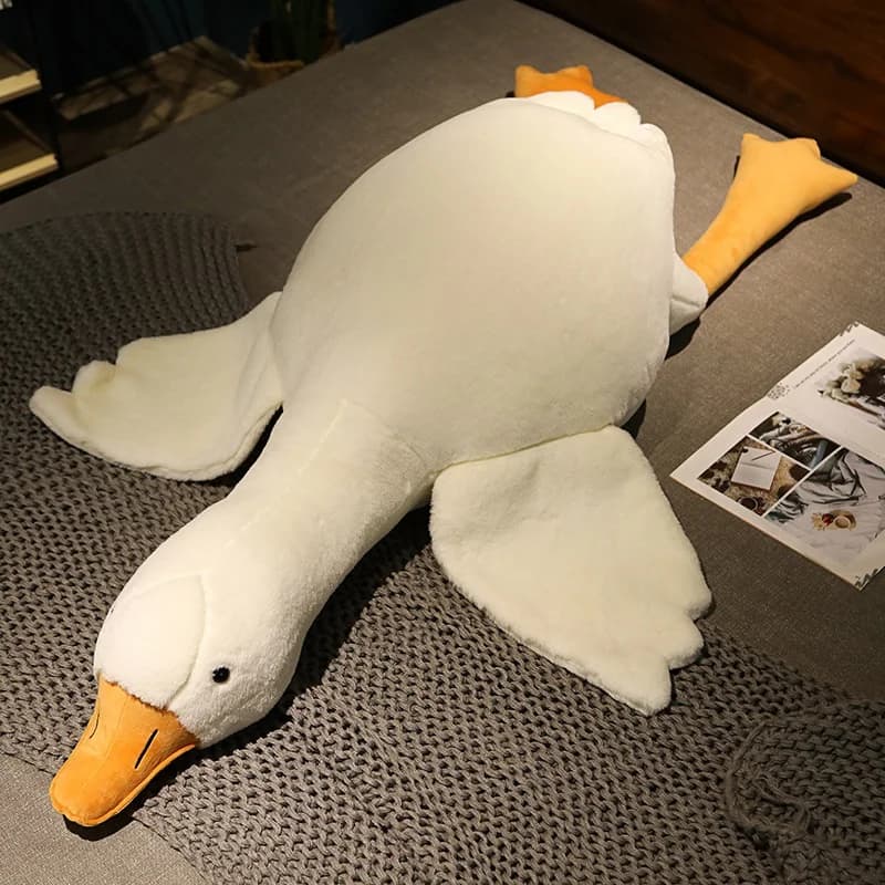 50-160 centimetri Grande Marrone Abbraccio Animale Anatra Kawaii Gigante Oca Peluche Cuscino Per Dormire Grande Morbido Peluche Bambola Regalo Del Partito per le Ragazze del Ragazzo