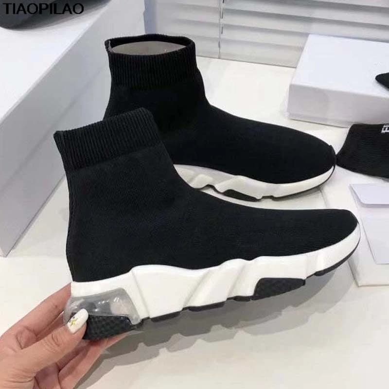 Women's Brand Men's Shoes High Quality Men's Shoes Sport Running Light and Comfortable Men's Shoes Knitted 35-45