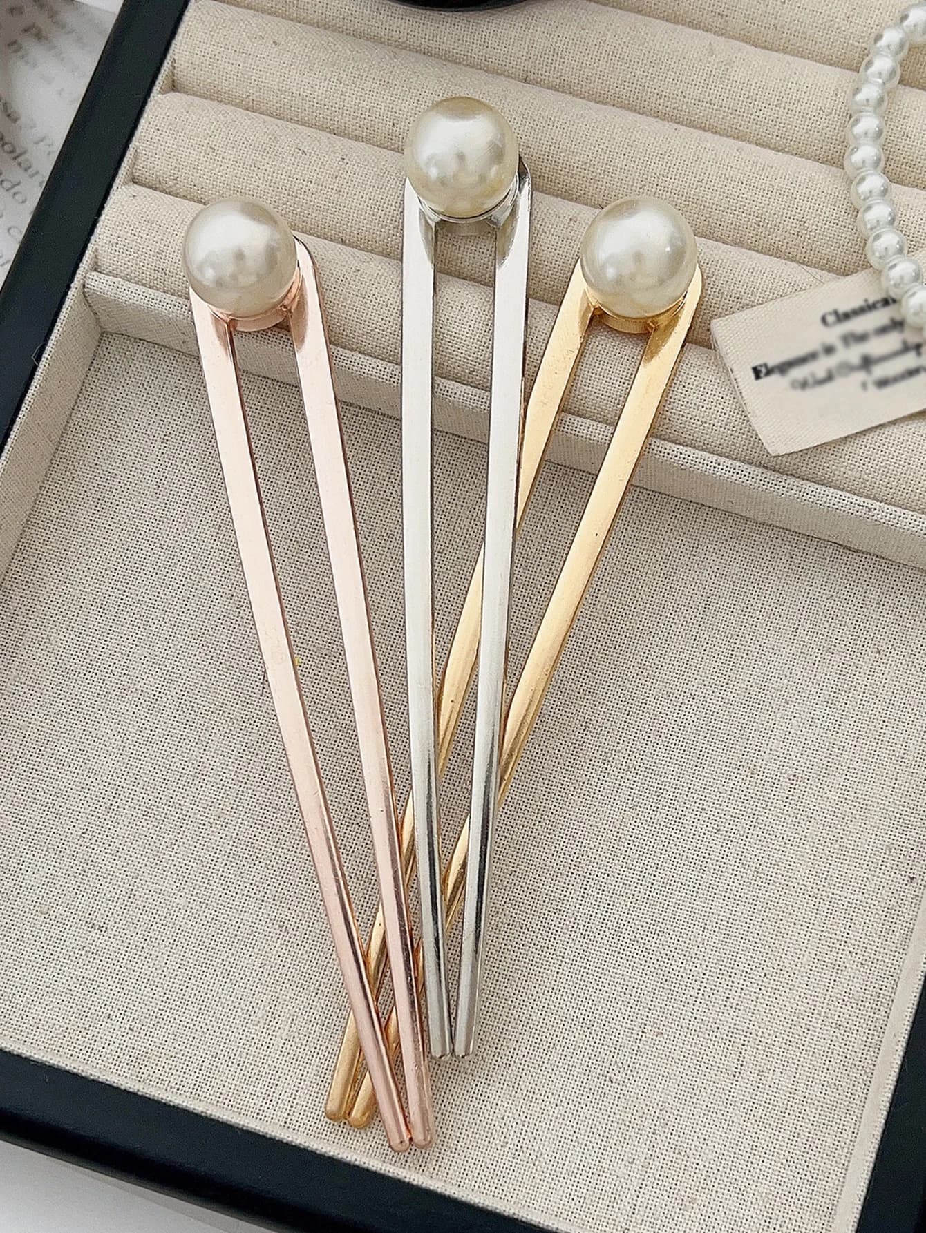 3 Simple U-shaped French hair clips for women hair sticks accessories for elegant hairpins for metal for sandwiches and French twist