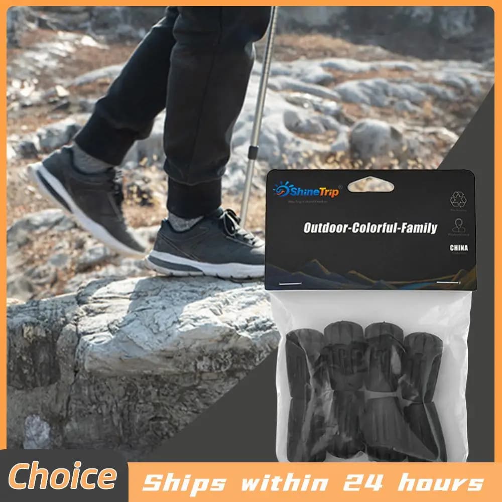 8 Pieces Anti-slip Toes for Trekking Sticks, Hiking Sticks, Protective Mats for Trekking Sticks