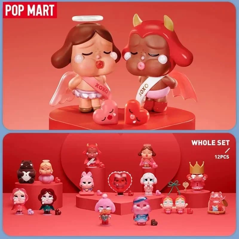 POP MART CRYBABY CRYING FOR LOVE Series Blind Box Guess Bag Giocattoli originali Bambola Cute Anime Figure Ornamenti Collezione Regalo