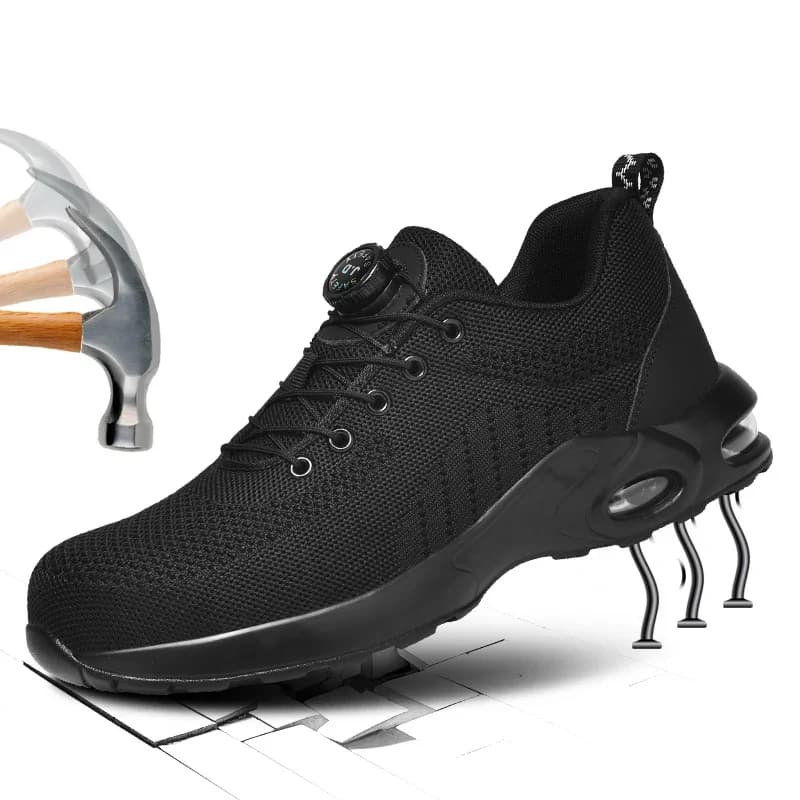 Scarpe da Lavoro, Calzature di Sicurezza, Scarpe Casual da Lavoro Anti-schiacciamento e Anti-perforazione per Uomo, Scarpe Protettive con Punta in Acciaio