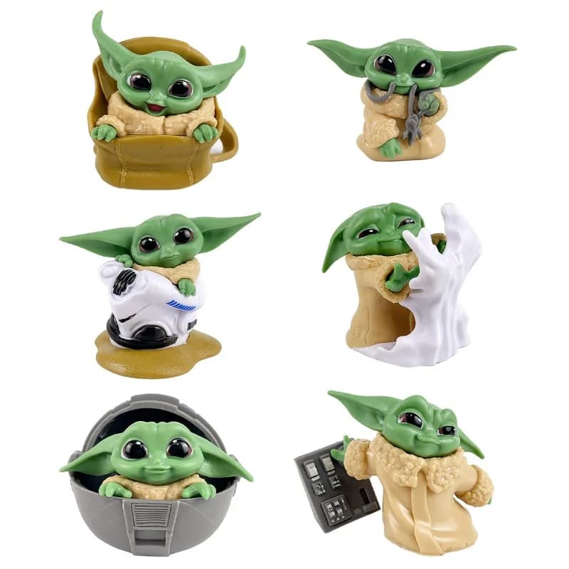 Set di 6 Action Figure PVC di Star Wars Generazione 2, Modellini Anime da Collezione, Mini Giocattoli da Regalo