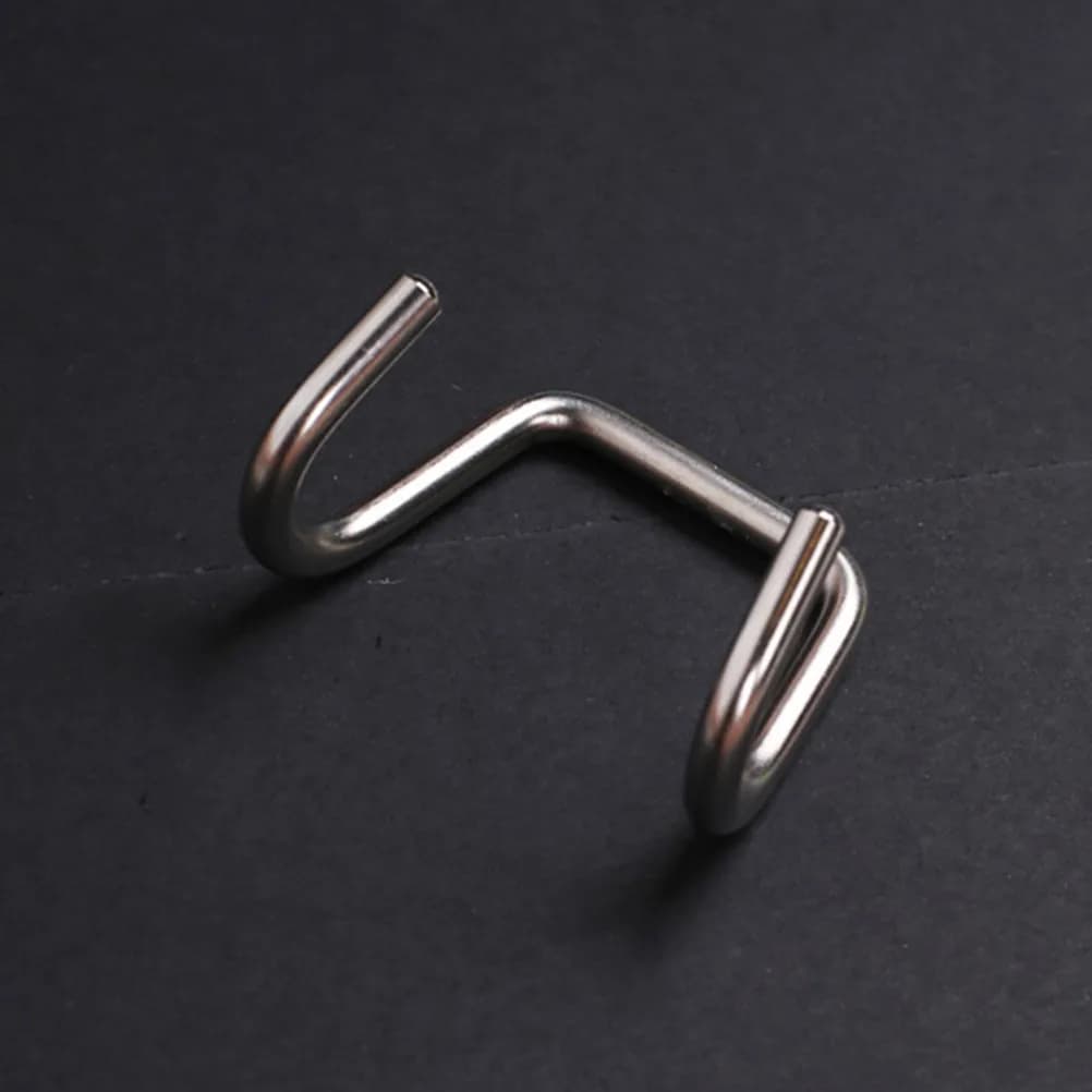 2Pcs Stainless Steel Suction Cup Double Hooks Seamless Super Strong No Drilling Hooks for Kitchen Bathroom Refrigerator Smooth