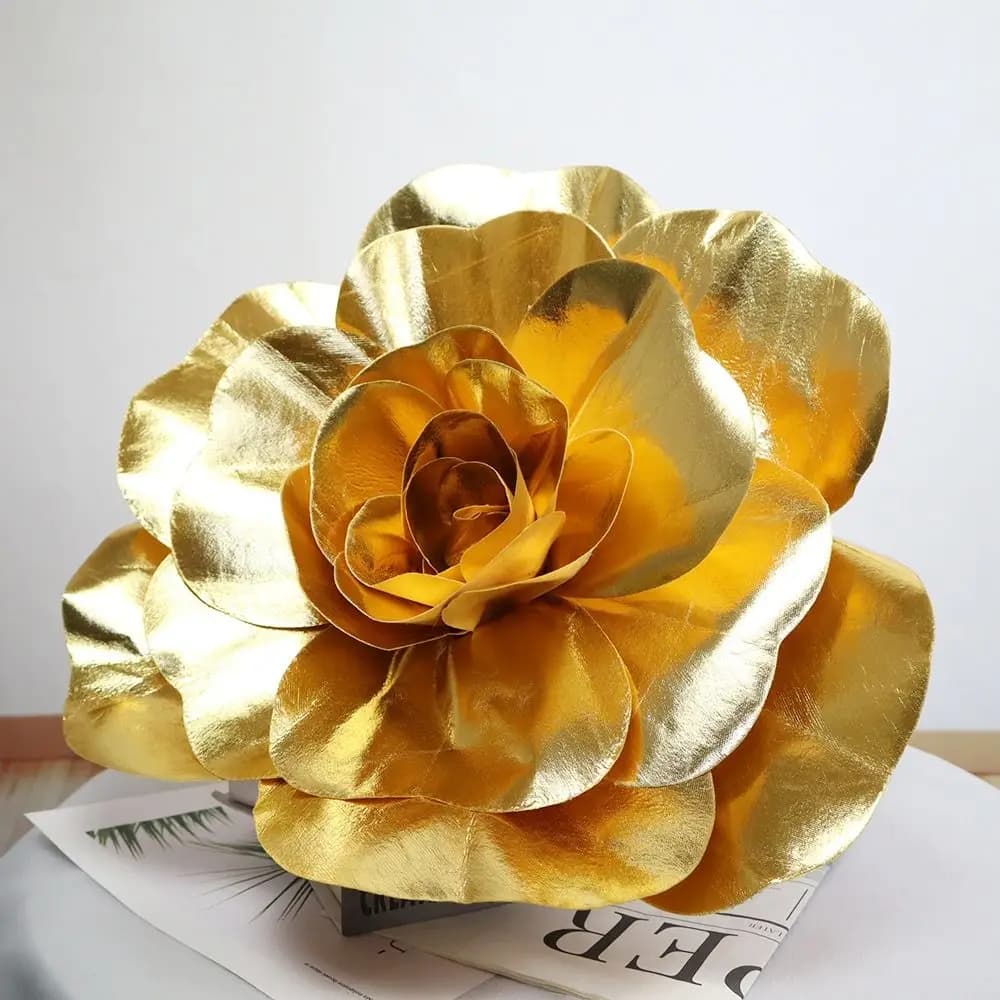 30/40/50 cm Gigante Rosa Testa di Fiore Lucido Festa Impostazione Disposizione Schiuma Finta Rosa Decorazione di Cerimonia Nuziale moda Fiori Artificiali
