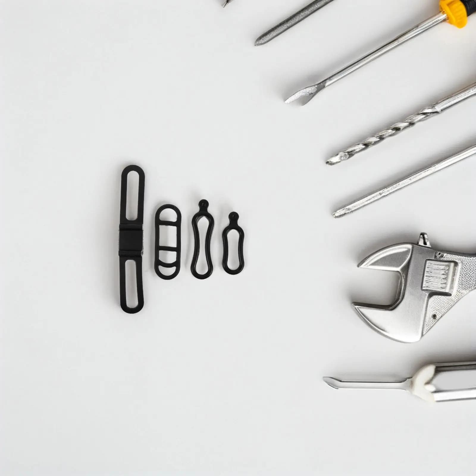 20 Pezzi di Cinghie Flessibili in Silicone per Luci da Bicicletta, Fasce Elastiche Resistenti per Supporto Torcia e Faro da Ciclismo, Cinghie in Silicone per Bici