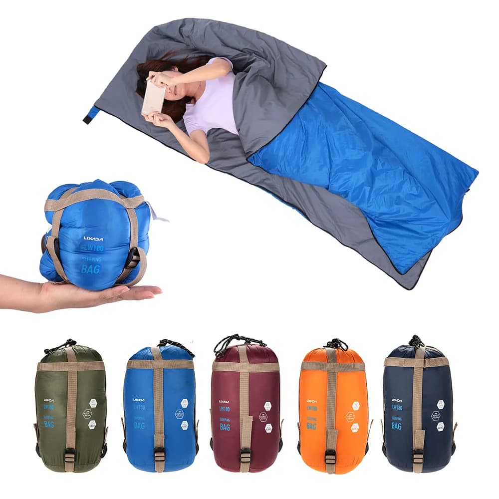 Busta da esterno Sacco a pelo Mini Borsa da viaggio multifunzione ultraleggera Escursionismo Campeggio Sacchi a pelo Sacco pigro in nylon 190 * 75 cm