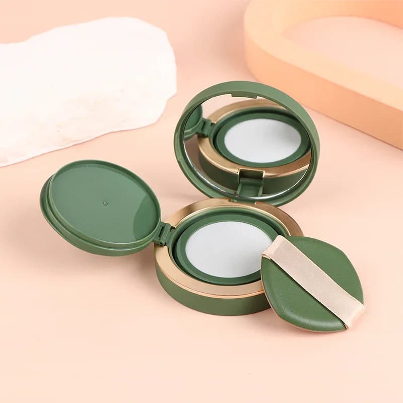 Scatola vuota per soffio con cuscino d'aria da 12 g con contenitore portatile per specchio in spugna per polvere per custodia per trucco cosmetico per fondotinta BB Cream