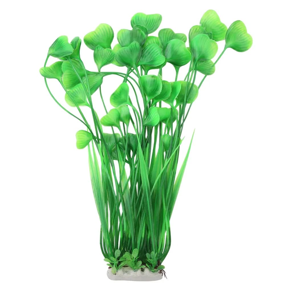 Artificial Plants in Plastic, Large Size Green Artificial Aquatic Plant, Vivace Decoration for Aquarium, Fish Bath Ornament
