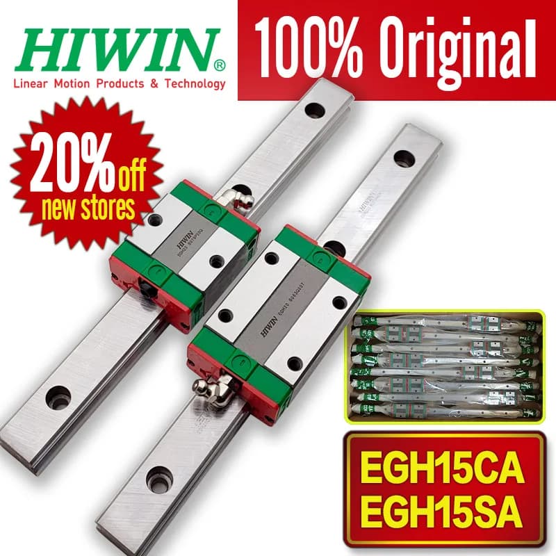 HIWIN Guida lineare originale Guida scorrevole EGH15SA EGH15CA EGH20SA EGH20CA EGH25SA EGH25CA Lega di acciaio per stampante 3D CNC