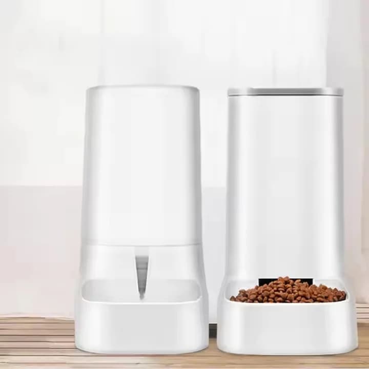 Coofull Distributore Automatico Intelligente per Gatti, Contenitore per Acqua e Cibo in Plastica Resistente e Antigoccia, Ciotola Intelligente per Animali Domestici di Grande Successo