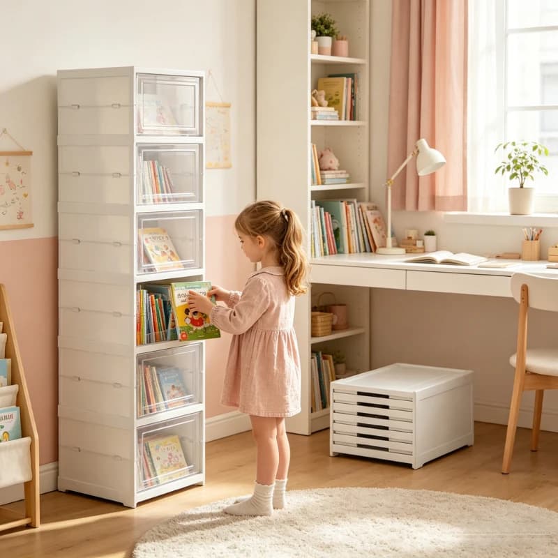 Scarpiera a 6 livelli impilabile e pieghevole, contenitore trasparente antipolvere per sneaker, organizer a scaffale per uso domestico