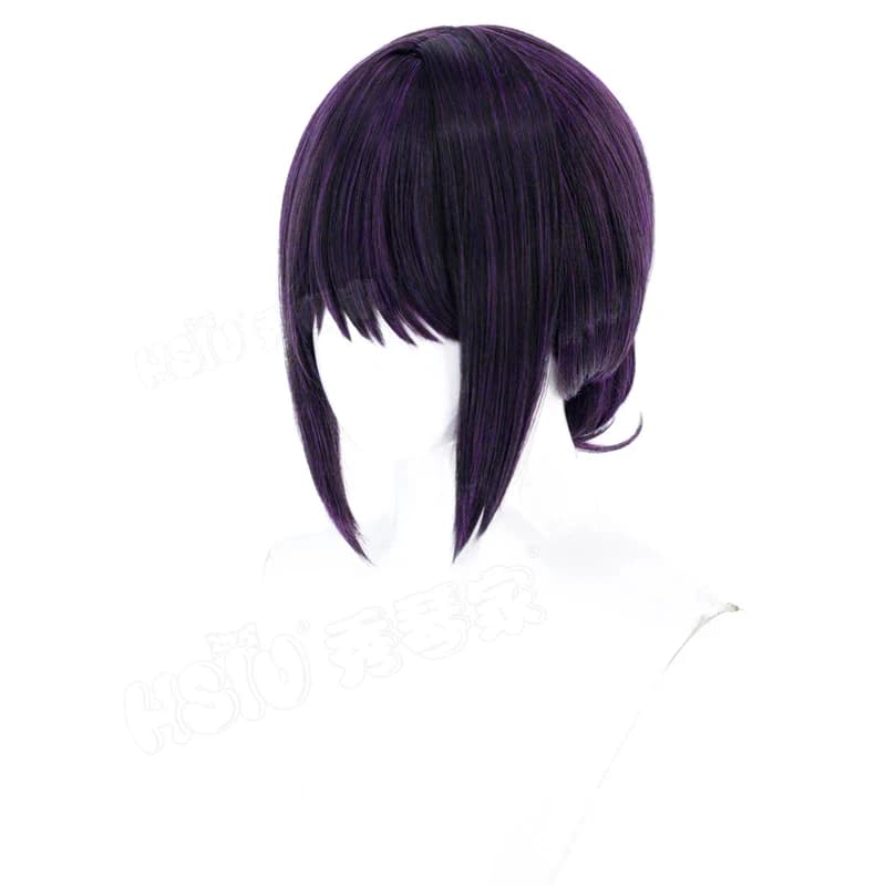 ABC123Anime Princess Kaguya Real Life Sakayori Iroha Cosplay Parrucca sintetica resistente al calore con capelli viola scuro da donna H5,j'8.k/4