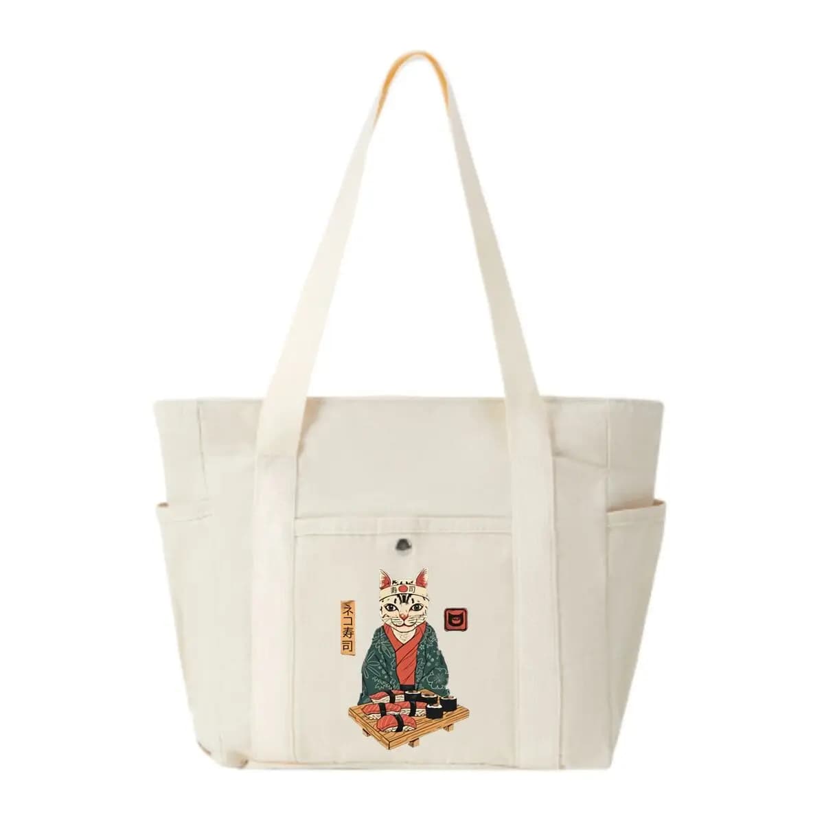 Neko Sushi Cat Chef Art Graphic Borsa da donna multitasche Shopping Borsa da viaggio da donna