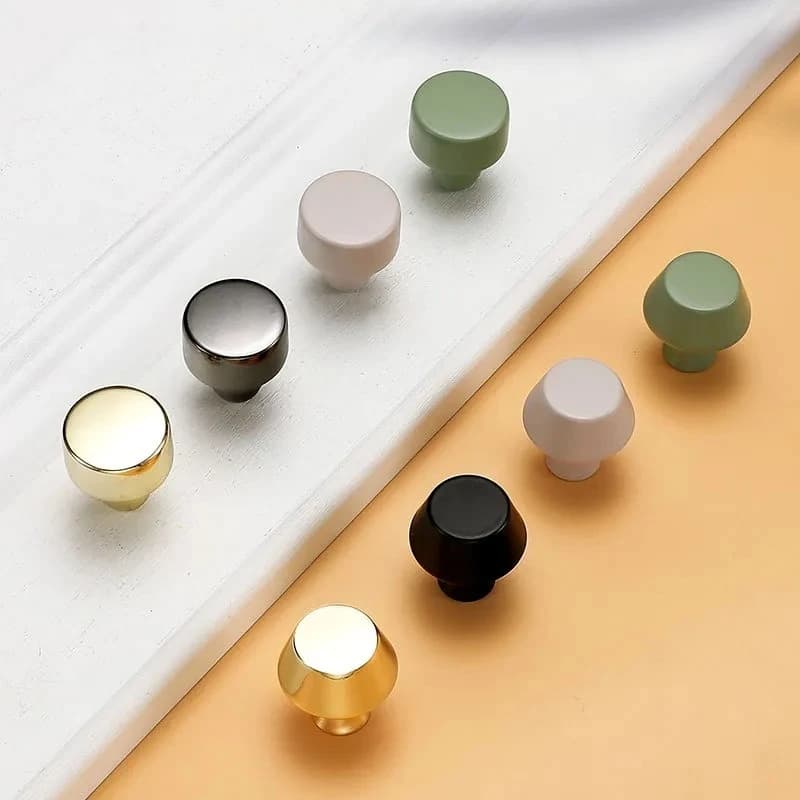 Modern Simple Zinc Alloy Single Hole Drawer Handle Small Knob for Kitchen Cabinet Shoe Cabinet Wardrobe Door Hardware