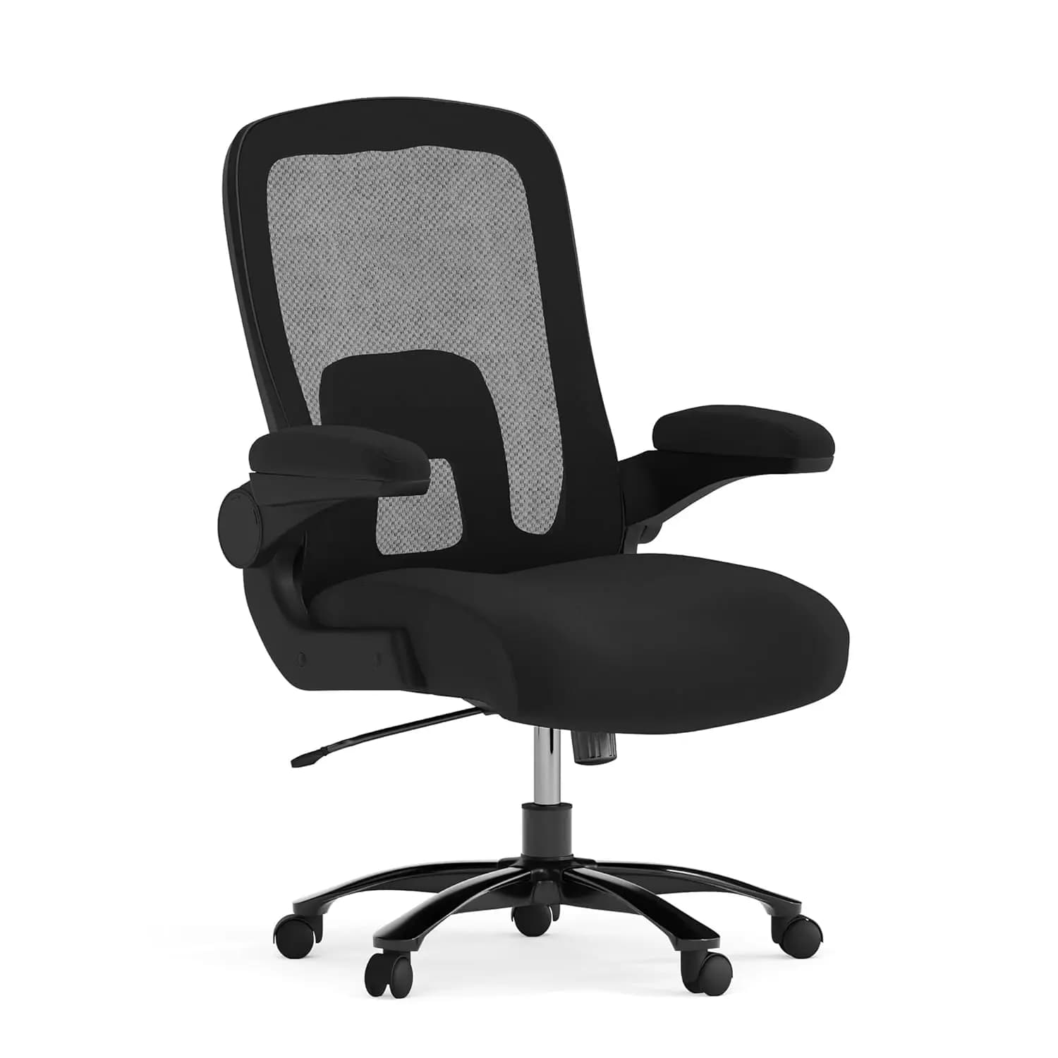 Sedia da Ufficio e Gaming Girevole Grande e Alta con Supporto Lombare e Schienale, Sedia Ergonomica in Rete con Schienale Reclinabile, Personalizzabile
