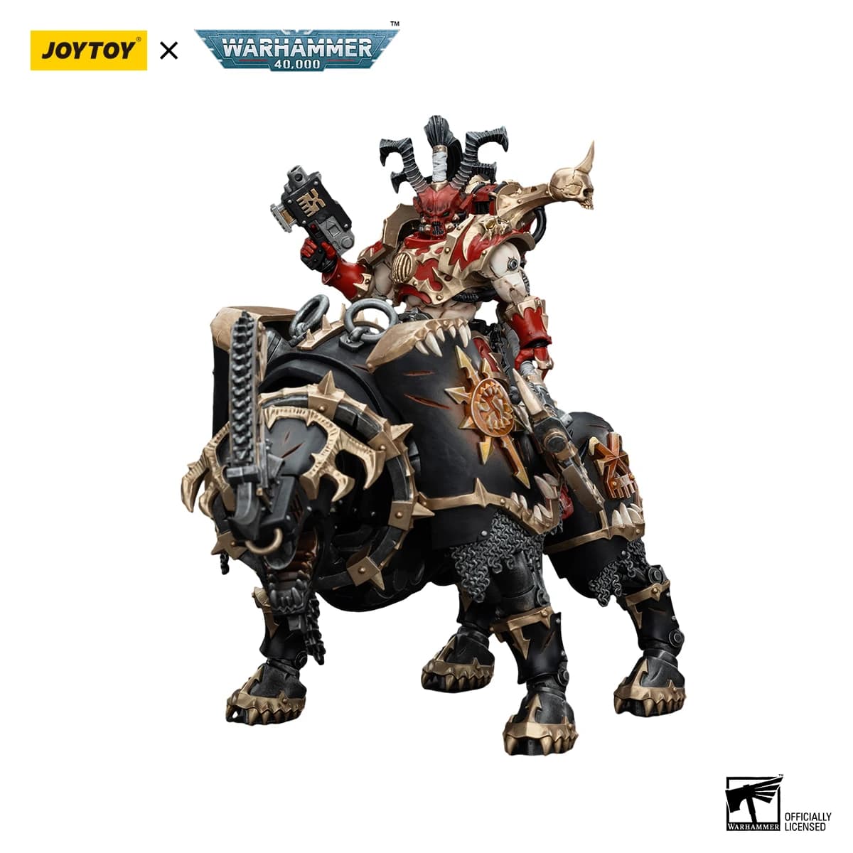 JOYTOY Warhammer 40K 1/18 Action Figure World Eaters Lord Invocatus, Modellini Anime, Giocattoli