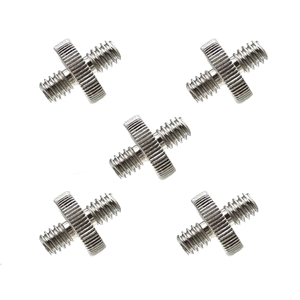 Adattatore filettato in metallo da 1/4'' maschio a 1/4'' maschio, convertitore a doppio maschio per treppiede e accessori fotografici