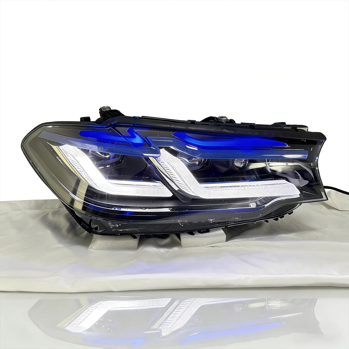 LED LCI Headlight Assembly For BMW 5 Series G30 G31 F90 M5 2017-2020 Plug And Play Daytime Running Light Headlamp Replacement